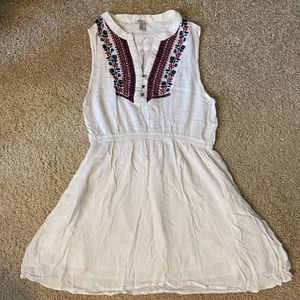 Juniors Fit & Flare Mini Dress